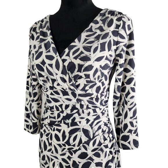 Lauren Ralph Lauren Jersey Surplice Dress Size 12 - Picture 4 of 6